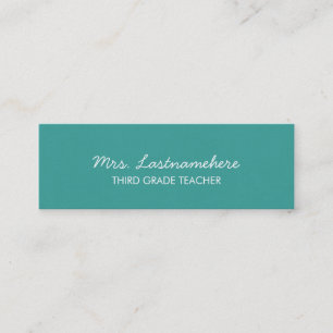 Modern & Simple Teacher Business Card