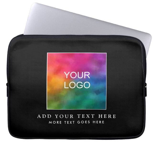 Modern Simple Template Custom Business Logo Here Laptop Sleeve (Front)
