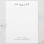 Modern Simple Template Elegant Black And White Letterhead<br><div class="desc">Modern Simple Template Elegant Black And White Letterhead.</div>