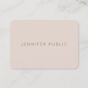 Modern Simple Template Elegant Color Professional Business Card