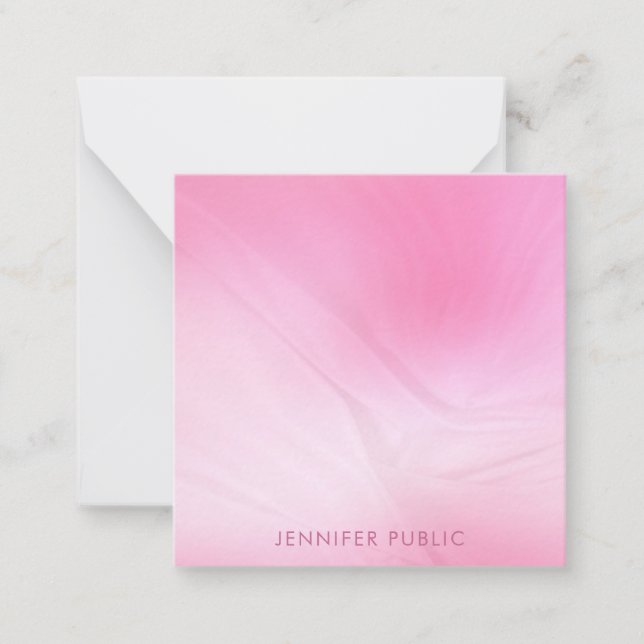 Modern Simple Template Elegant Pink Trendy (Front)