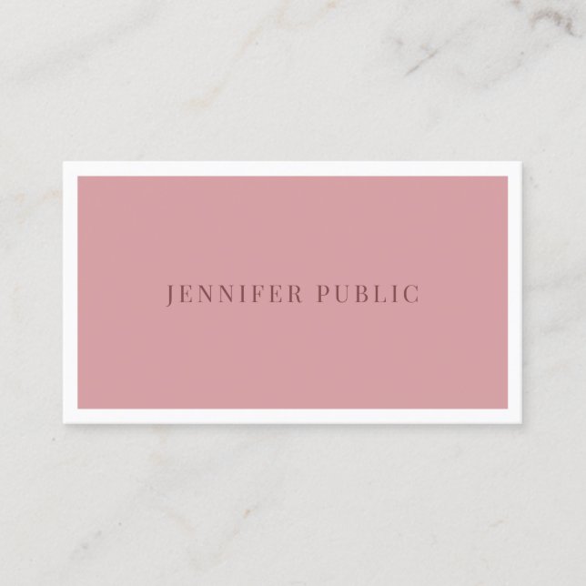 Modern Simple Template Professional Trend Colours Business Card (Front)