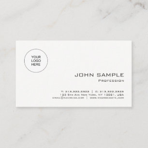 Modern Simple Template Upload Your Logo to Business Card