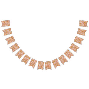 Modern Simple Terracotta Terrazzo bunting  Bunting Flags