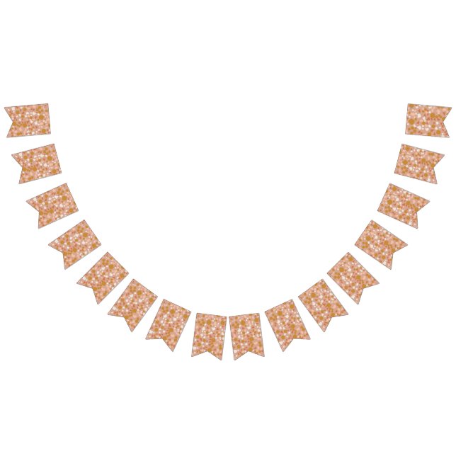 Modern Simple Terracotta Terrazzo bunting  Bunting Flags (All)