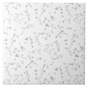 Modern Simple Terrazzo Grey White Tile