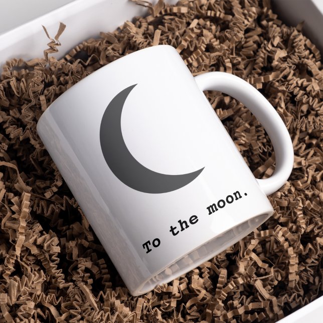 Modern Simple To the Moon Quote Mug (Creator Uploaded)