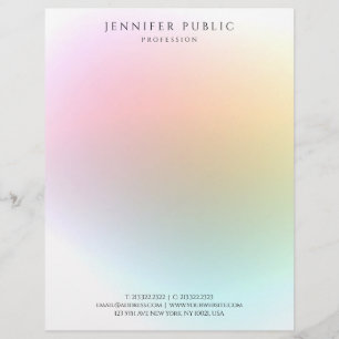 Modern Simple Trendy Colourful Template Elegant Letterhead