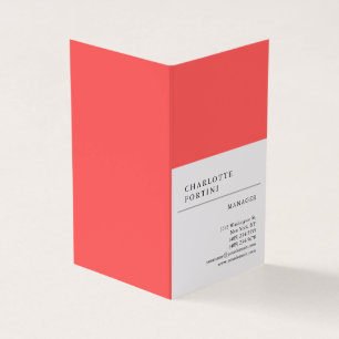 Modern Simple Trendy Minimalist  Business Card