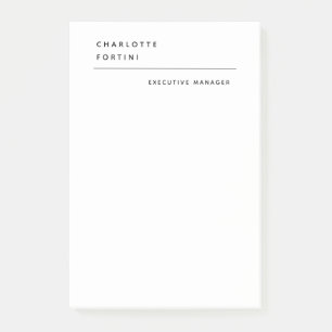 Modern Simple Trendy Minimalist  Post-it Notes