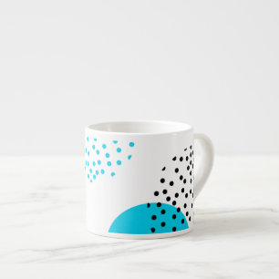 Modern, simple, trendy, urban circle graphic espresso cup