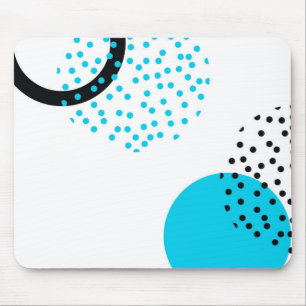 Modern, simple, trendy, urban circle graphic mouse pad