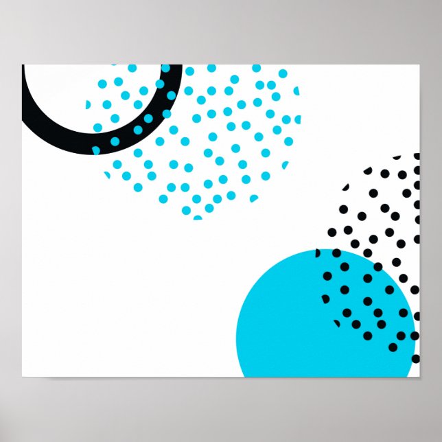 Modern, simple, trendy, urban circle graphic poster (Front)