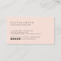 Modern Simple Typo Blush Multi Social Media