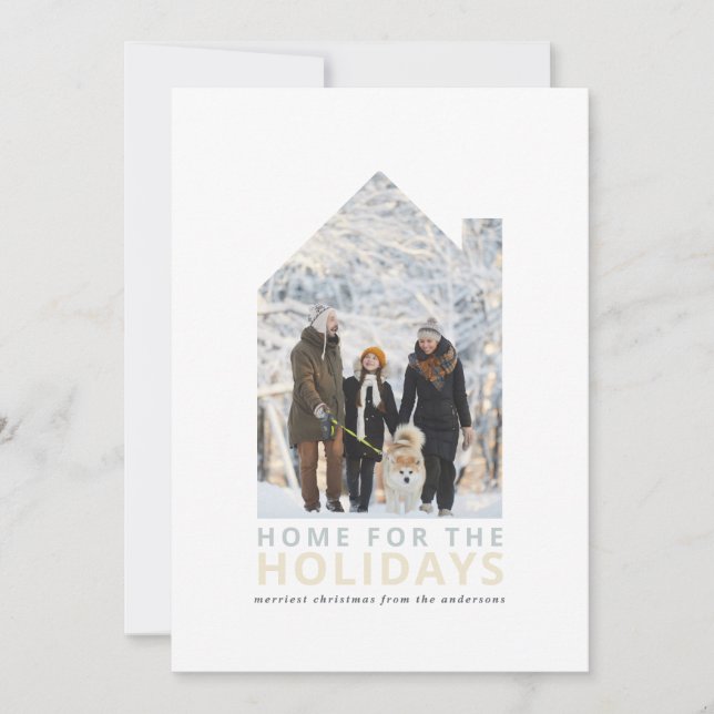 Modern simple typography new house holiday (Front)