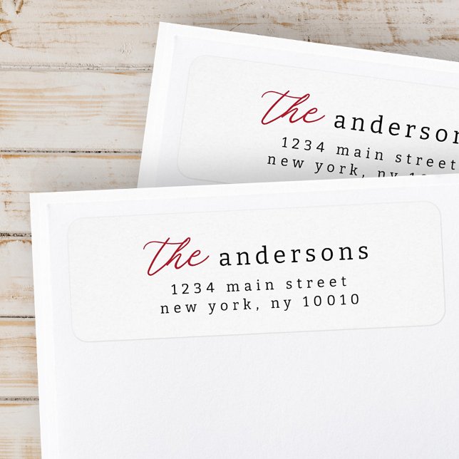 Modern Simple Typography Return Address (Creator Uploaded)