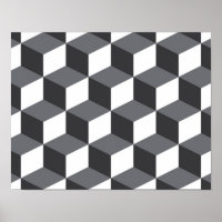 Modern, simple, urban architectural cubes pattern