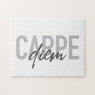 Modern, simple, urban, cool design Carpe Diem Jigsaw Puzzle