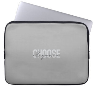 Modern, simple, urban, cool design Choose Elegance Laptop Sleeve