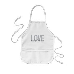 Modern, simple, urban, cool design Love Virginia Kids Apron