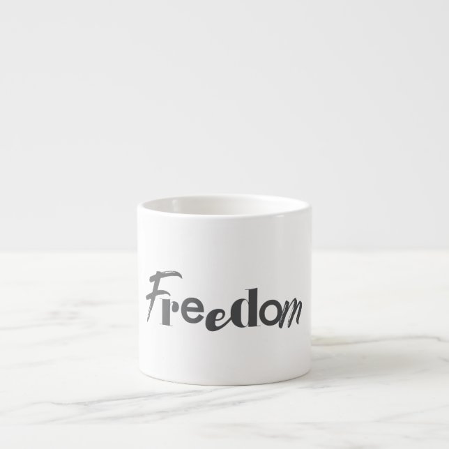 Modern, simple, urban, cool design of Freedom Espresso Cup (Front)