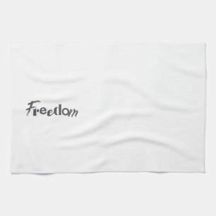 Modern, simple, urban, cool design of Freedom Kitchen Towel