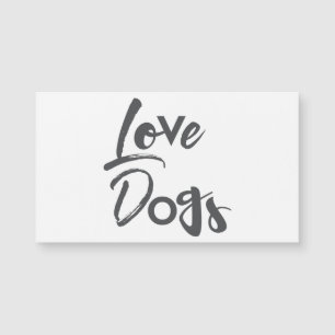 Modern, simple, urban, cool design of Love Dogs