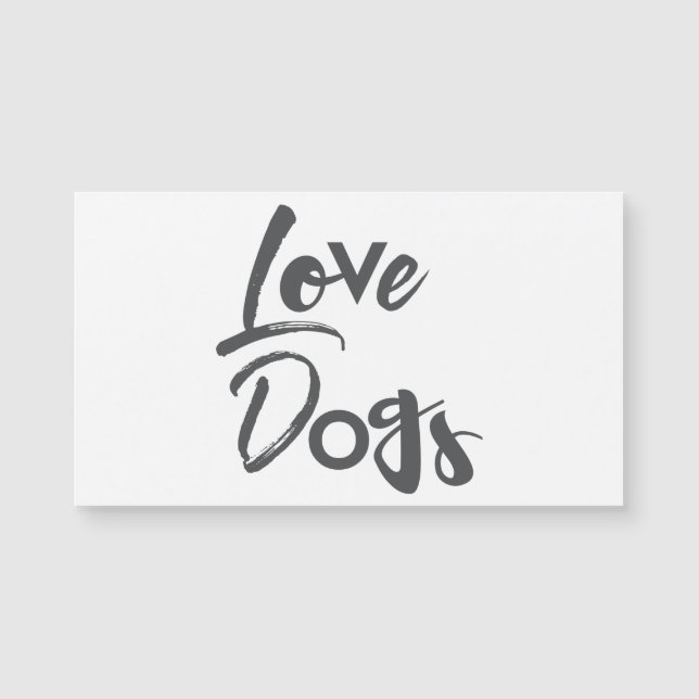 Modern, simple, urban, cool design of Love Dogs (Front)