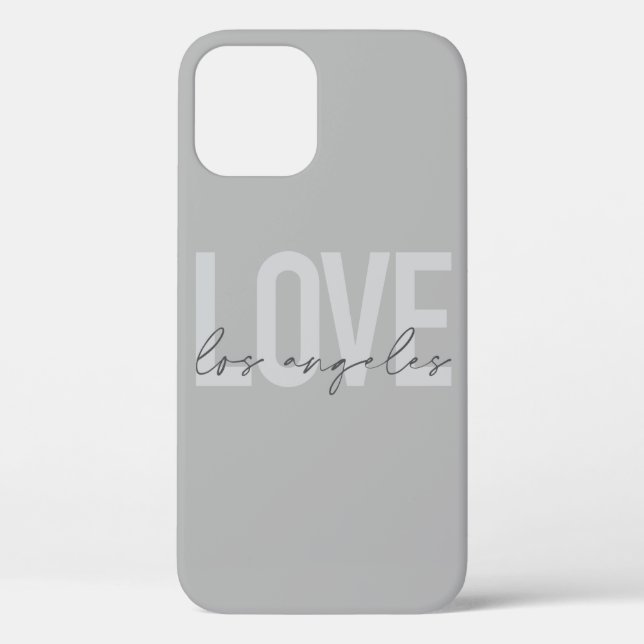 Modern, simple, urban design of Love Los Angeles Case-Mate iPhone Case (Back)