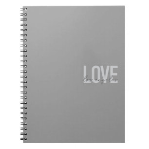 Modern, simple, urban design of Love Los Angeles Notebook