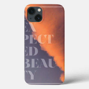 Modern, simple, urban design of Unexpected Beauty iPhone 13 Case
