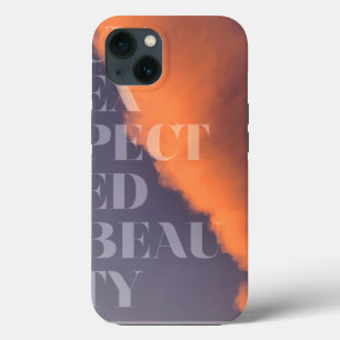 Modern, simple, urban design of Unexpected Beauty iPhone 13 Case