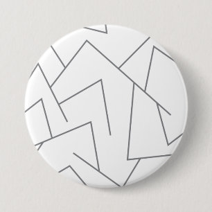 Modern, simple urban, dynamic graphic line pattern 3 inch round button