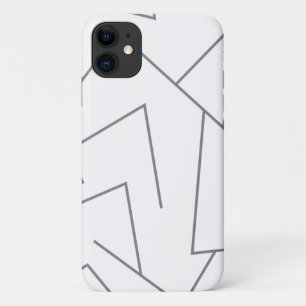 Modern, simple urban, dynamic graphic line pattern iPhone 11 case