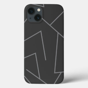 Modern, simple urban, dynamic graphic line pattern iPhone 13 case