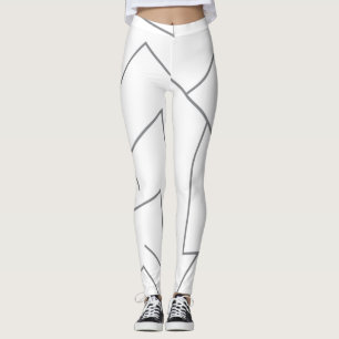 Modern, simple urban, dynamic graphic line pattern leggings