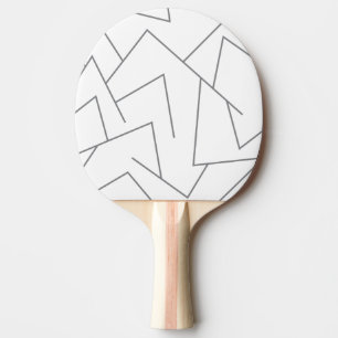 Modern, simple urban, dynamic graphic line pattern ping pong paddle