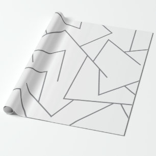 Modern, simple urban, dynamic graphic line pattern wrapping paper
