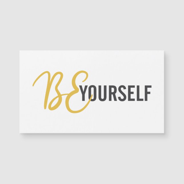 Modern, simple, urban graphic of Be Yourself (Front)