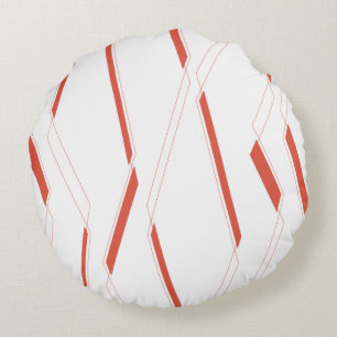 Modern, simple urban plant abstraction graphic art round pillow