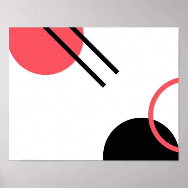 Modern, simple, urban, trendy geometric design poster (Front)