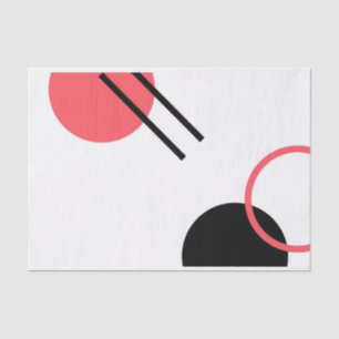 Modern, simple, urban, trendy geometric design tissue paper