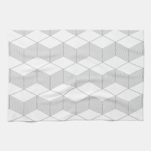 Modern, simple, urban, trendy graphic design kitchen towel