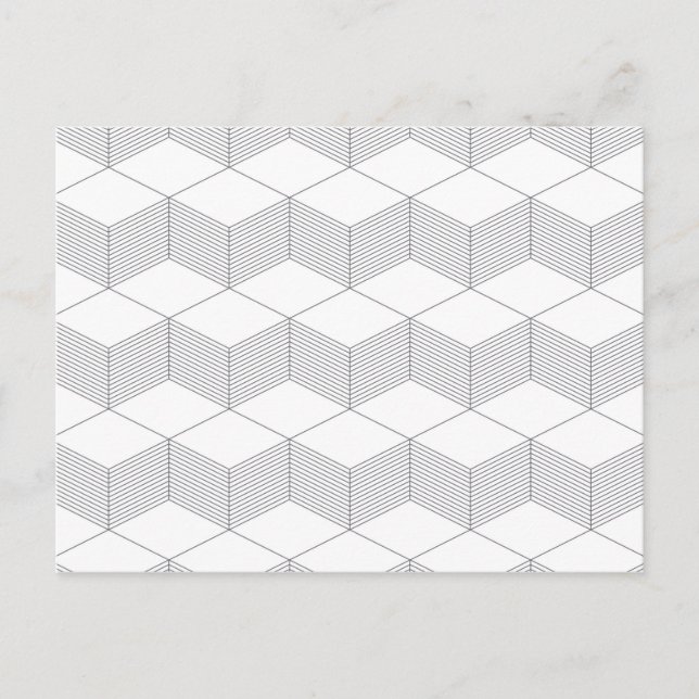 Modern, simple, urban, trendy graphic design postcard (Front)