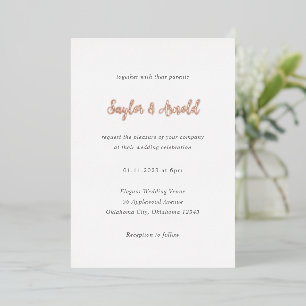 Modern Simple Wedding