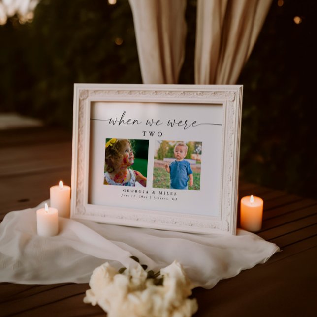 Modern Simple Wedding Baby Picture Table Number (Creator Uploaded)