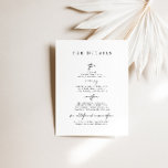 Modern Simple Wedding Detais Enclosure Cards<br><div class="desc">Designed to coordinate with for the «Modern Classic» Wedding Invitation Collection. To change details,  click «Personalize». View the collection link on this page to see all of the matching items in this beautiful design or see the collection here: https://bit.ly/3rQMpxU</div>