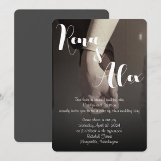 Modern Simple Wedding invitation