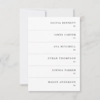 Modern Simple Wedding Name Place Cards