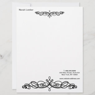 Modern Simple White Professional Letterhead